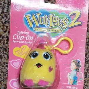 WUV LUVS 2 Baby Clip on Vintage Talking Bean Bag Babies NIB!!!!